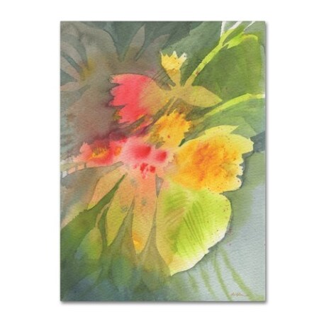 Trademark Fine Art Sheila Golden 'Through Darkness Brightly' Canvas Art, 18x24 SG5760-C1824GG